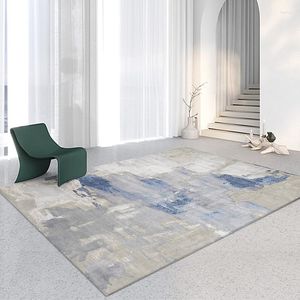 Tapijten licht luxe 160x230cm tapijt woonkamer blauw abstract abstract alfombra dormitorio moderne sofa tafel vloer matten Noordse dikke kleed