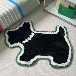 Tapijten kleine honden tapijt getuft schattig huisdiermat onregelmatig tapijt gezellige warme kamer donzige zachte absorberende slipresistente vloer 60x90 80x100