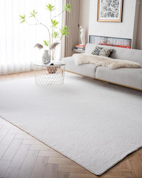 Carpets Livebox Rapis grand espace 6x9 pieds tapis blancs doux pour le salon chambre à coucher lavable du tapis moelleux filles garçons non glissade