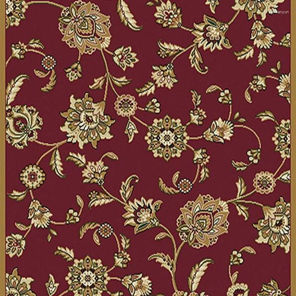Carpets salon chambre tapis rampe rampant traditionnel rouge oriental canapé floral coussin de maison sûre