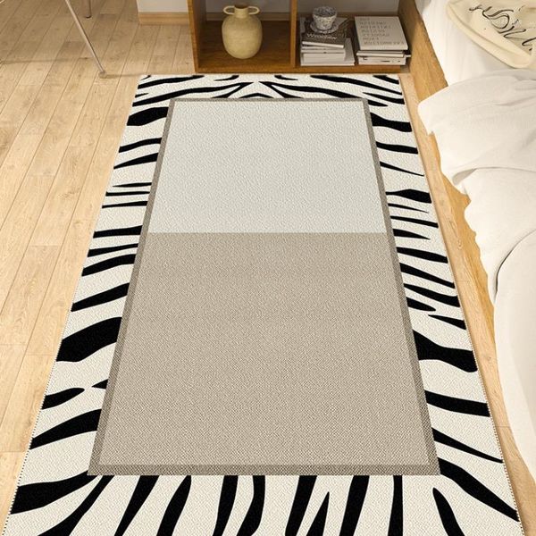 Alfombras sala de estar alfombras cama larga alfombra larga colchoneta de bucle moderno decoración del hogar de lujo salón lujoso peluche dormitorio sin deslizamiento 60x160