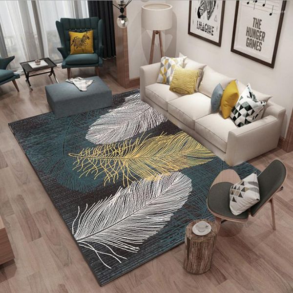 Alfombras para decoración de sala de estar, tapete de mesa de estilo minimalista nórdico, alfombra moderna geométrica abstracta para dormitorio y cama