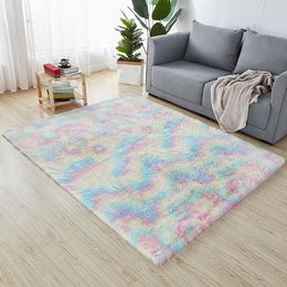 Tapijten Woonkamer Zachte tapijt pluche pluizige dikke slaapkamer decor gebied lange antislip vloermat kinderen matten