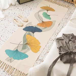 Tapis salon glands coton et lin chambre couverture de chevet antidérapant cuisine porte Tatami décor à la maison tapis