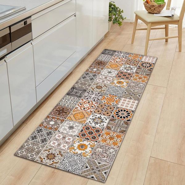 Alfombras Long Hall Carpet For Bath Poormat Entrance House Baño Inicio Alfombras Mats Mat de barra Runner Rug Soom Sala