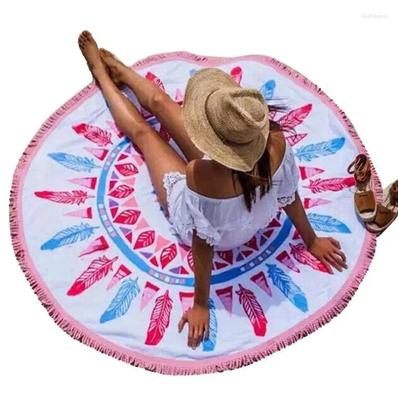 Tapetes Flor de Lótus Borlas Geometria Mandala Tapeçaria Pendurada Praia Lance Tapete Hippie Colcha Cigano Yoga Cobertor