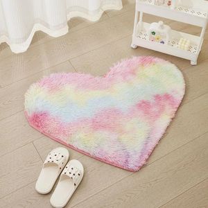 Carpets Love Shape Soft Tapis Kids Room Room Decoration Tent Home Living Living Area Area Floor Mat Chambre Salle Salle de bain