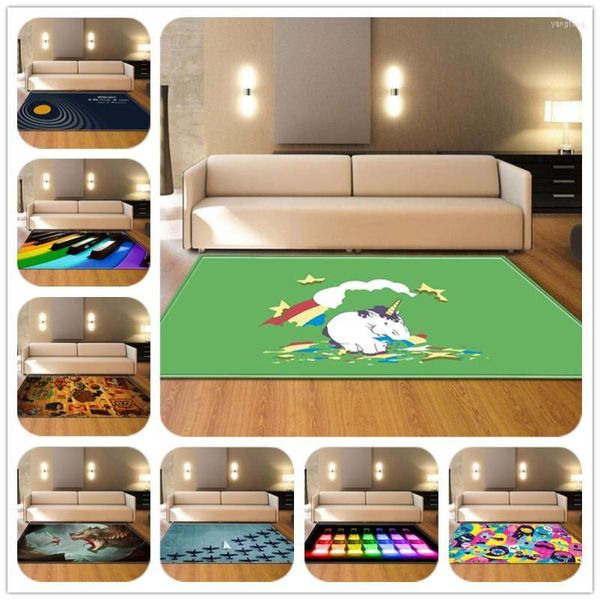 Tapis belle Animal enfant chambre zone de jeu tapis bébé salle de bain antidérapant paillasson pour salon décor Tapete enfants ramper tapis