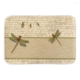 Tappeti Lovely Dragonfly Home Decor Zerbini Leggerezza morbida Interni Esterni Soggiorno Tappetini per porte da bagno Breve pavimento in tessuto felpato