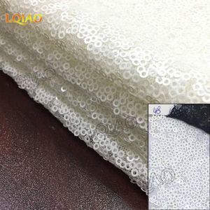 Tapijten lqiao pailletten aisles vloerloper-wit 4ftx15ft bruiloftsbestuurloper zilveren tapijt voor romantische decoratie