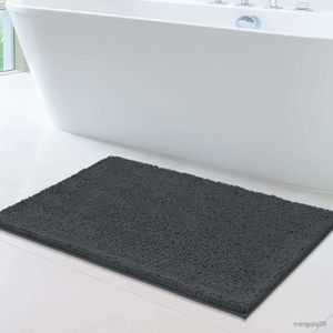 Tapijten Luxe badkamertapijt Mat met superabsorberende microvezel badtapijten Antislip pluche tapijt voor douchemat Wc Deurmat Vloer R230802