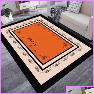 Tapis Luxe Orange Carrosse Tapis Chambre Décor Marque De Mode Tapis Salon Chevet Matelas Vêtements Boutique Vestiaire Tapis Designer Maison Dr Dhxfb