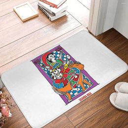 Carpets madhubani peinture hindou India dieu dieux durga mata non glissant paillasson de chambre à coucher de chambre à coucher.