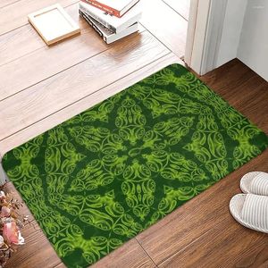 Tapis Mandala Eye Tapis de salle de bain Tous les yeux qui voient Jungle Tapis vert Accueil Paillasson Cuisine Tapis Balcon