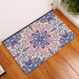 Carpets Mandala Style Géométrique Priving Floor Ferter Tapis Outdoor Mattes de salle de bain Cuisine Cuisine Tapis Anti-Slip House Portant pour le salon