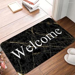 Carpets Marble Ink Texture Imprimé Paillance de bienvenue Mat de bienvenue Chambre de chambre à coucher Salle du couloir