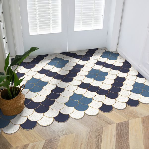 Tapis Tapis Tapis Anti-dérapant Paillasson Anti-poussière Tapis Librement Découpable Personnalisé Paillasson D'entrée De Maison PVC Couloir Cuisine Tapis Tapis De Bain 230511