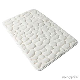 Tapijten Memory Foam Foot Pad Geplaveide Reliëf Badmat Antislip Tapijt Absorberend Bad Badkamer Tapijt Douche Voet Pad Rug R230802