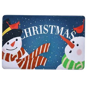 Tapijten Merry Christmas Decor Deurmat, Snowman Xmas Outdoor Tapijten, Flanel Antislip Floor Mats, Blue Funny Deur Rug voor Indoor
