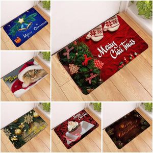 Tapis Joyeux Noël Arbre De Noël Cadeau Paillasson Tapis De Porte Tapis D'entrée Tapis De Maison Salon Salle De Bain Cuisine Tapis De Sol Antidérapant