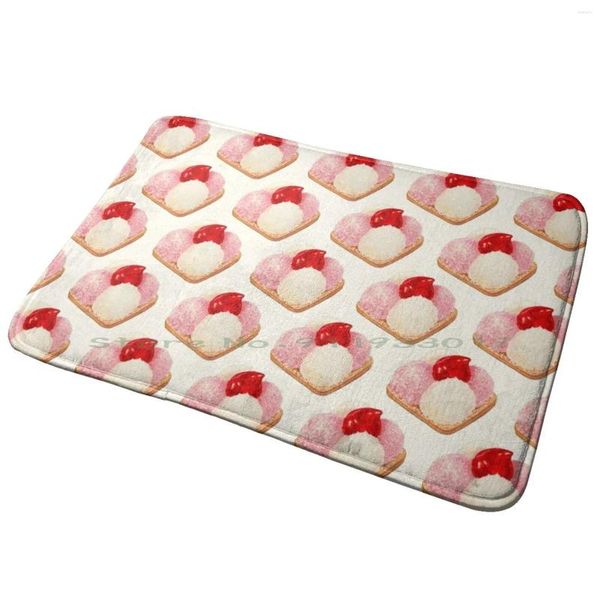 Alfombras Snack Snack Cookie-White Entrance Door Mat Bail Alfombra Música Cool Hiphop Handsome Funny Good Vintage Trend Anti-Slip dormitorio