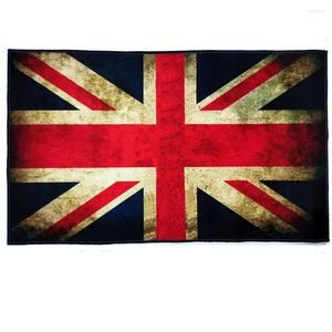 Tapis Mini Vintage drapeau britannique tapis Premium doux anti-dérapant tapis de sol d'aspiration tapis pour salon chambre salle à manger cuisine