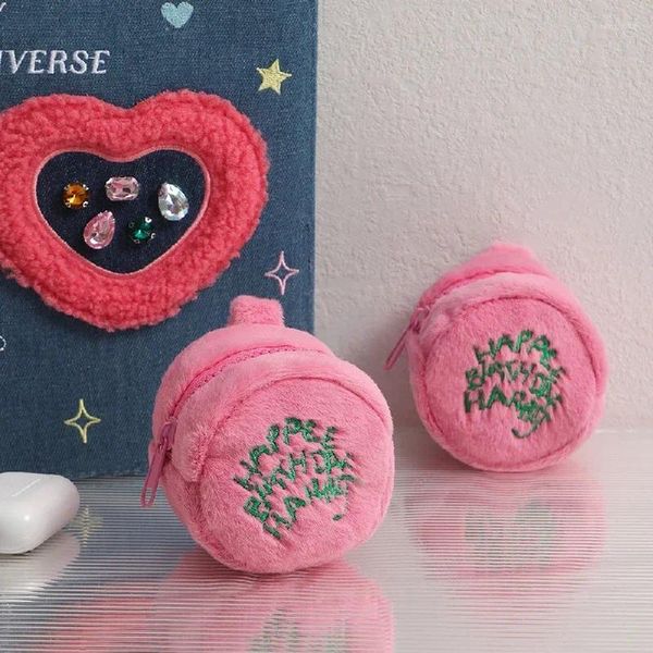 Alfombras Mini Mini Plush Bag de maquillaje para niñas Estudiantes de almacenamiento de auriculares portátil