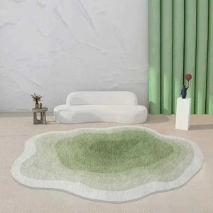 Tapijten mircle zoete licht luxe tapijten voor woonkamer schattig gradiënt onregelmatige slaapkamer decor bedminderd tapijt niet-slip wasbaar groot groot gebied