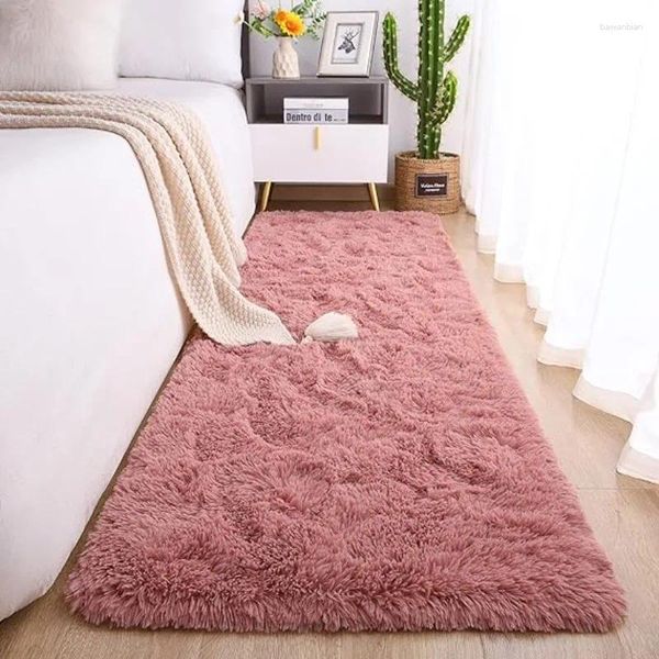 Alfombras Mircle Sweet Soft Soft Fluffy Felpa para dormitorio Sala de estar Alfombras de Navidad Alfombra de piso de pila alta Antideslizante Fácil de limpiar Alfombra