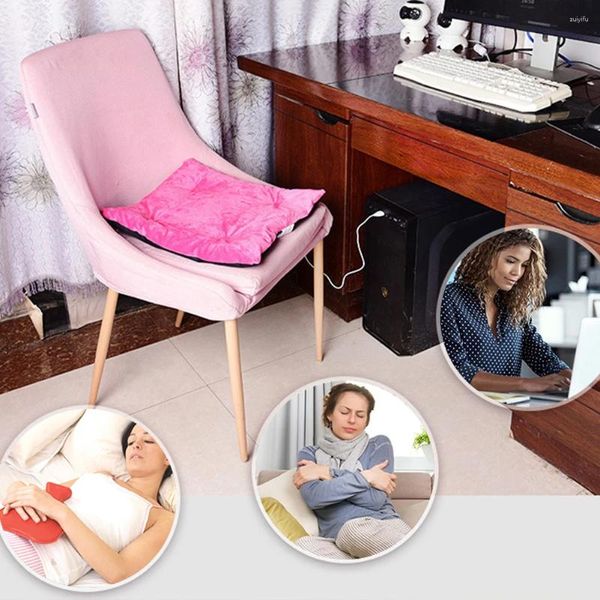 Carpets Mobile Chiled Seat Cushion USB Charge de chauffage électrique portable pour la taille arrière