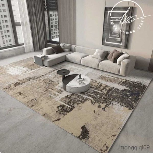 Tapis Moderne Abstrait Tapis Décor À La Maison Tapis De Loisirs Antidérapant Anti-encrassement Salon Canapé Table Basse Tapis Simple Encre Chambre Tapis R230720