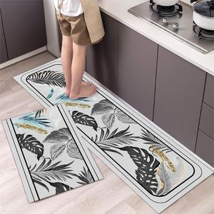 Alfombras Gabinete moderno Alfombra de cocina a prueba de aceite Hogar Frigorífico Floormat Baño Felpudo Baño Bañera Alfombras antideslizantes Alfombra Sala de estar