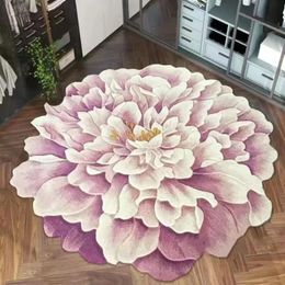 Tapijten Modern Pluizige Bloemblaadje Bloem Tapijt Woonkamer Decoratie Thuis Karpetten Slaapkamer Nachtkastje Computer Stoel Tapijt Antislip Vloermat 231207