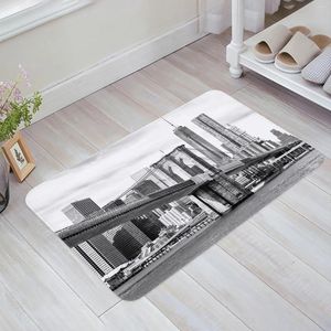 Carpets moderne gris blanc architecture urbaine de cuisine de cuisine de carter de sol décor du salon