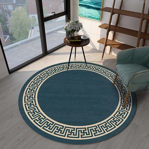 Tapijten modern huishouden ronde tapijt woonkamer decoratie vloerkleed voor slaapkamer salontafel niet-slip studie hangende stoelmat voor vloer 230511