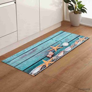 Tapis Tapis De Cuisine Moderne Plage Coquillage Imprimé Chambre Paillasson Maison Tapis De Sol Salon Tapis Salle De Bains Tapis Antidérapant R230720