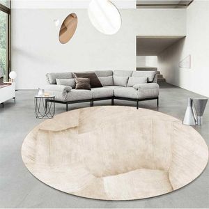 Tapijten modern licht luxe ronde tapijt woonkamer decoratie mantelkamer lounge tapijt niet-slip tapijten voor slaapkamer huisdecoremat