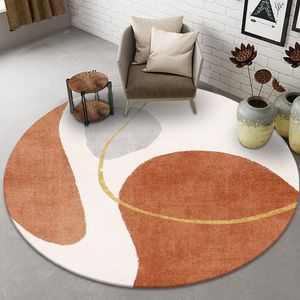 Tapijten Moderne Licht Luxe Ronde Ronde woonkamer Sofa Koffietafels Tapijt Ins Stijl Decoratie Slaapkamer Tapijt Niet -slip Badmatten 230812