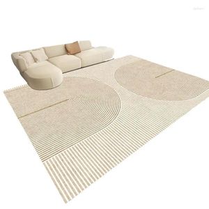 Carpets moderne luxe de luxe simple style crème grande surface