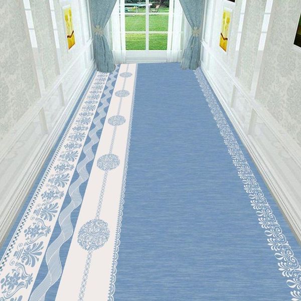 Alfombras modernas para pasillo, alfombra larga para pasillo, decoración para sala de estar, alfombrilla antideslizante para el hogar, alfombra para escalera, área de vestíbulo, personalizable