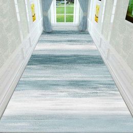 Carpets moderne Corridor long simple pour le couloir Décoration du salon Home Anti-Skid Floor Mat El Lobby Escair Area Rapis