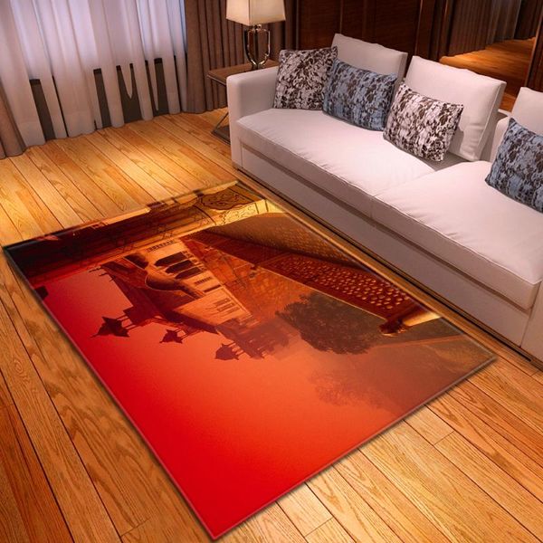 Tapis Style moderne tapis de sol maison Textile décor chevet couloir tapis antidérapant cuisine tapis 3D pour salon grand