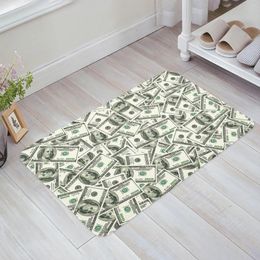 Alfombras Money Patrón de piso Mat de piso Puerta de entrada Sala de estar Alfombra de cocina Alfombra sin deslizamiento Batio de baño Decoración del hogar