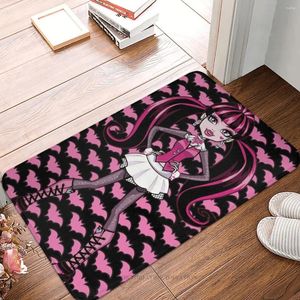 Carpets Monster High Dolls Bathroom Mat rose chauve-souris paillasson de cuisine Balconie tapis Home Decoration