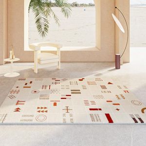 Tapis style marocain pour salon minimaliste chambre décor tapis en peluche maison tapis de sol géométrique épaissir tapis de salon abstrait