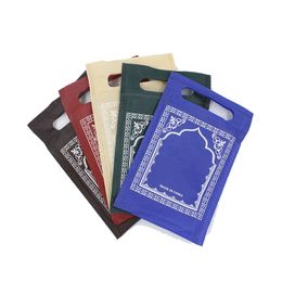 Tapis tapis de prière musulman Islam portable voyage tapis de culte imperméable tissu poche pèlerinage tapis de 230525