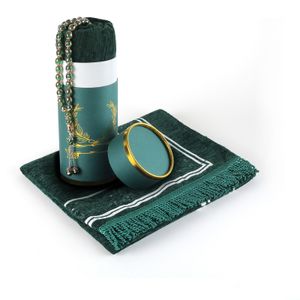 Alfombras Juego de alfombras de oración musulmana Sejadah Rosario Beads Tapete de oración Juego de regalo Artículos árabes musulmanes islámicos Regalo Eid unisex Juego de regalo de Ramadán 230923