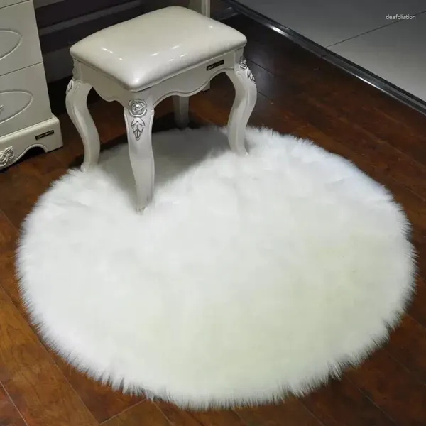 Tapis MUZZI Laine douce Salon Table basse Coussin Canapé Tapis Peluche Chambre Couvert Matelas Blanc Flottant Fenêtre Tapis