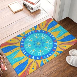 Carpets Mystic Eye Swirl Mandala Evil Anti-Slip Raping Paillomat Living Room Mat Balcony Carpet Dorative Decorative