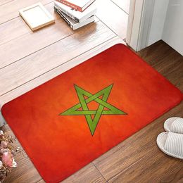 Tapis drapeau National, tapis de salle de bain, paillasson marocain, pour salon, balcon, décoration de la maison